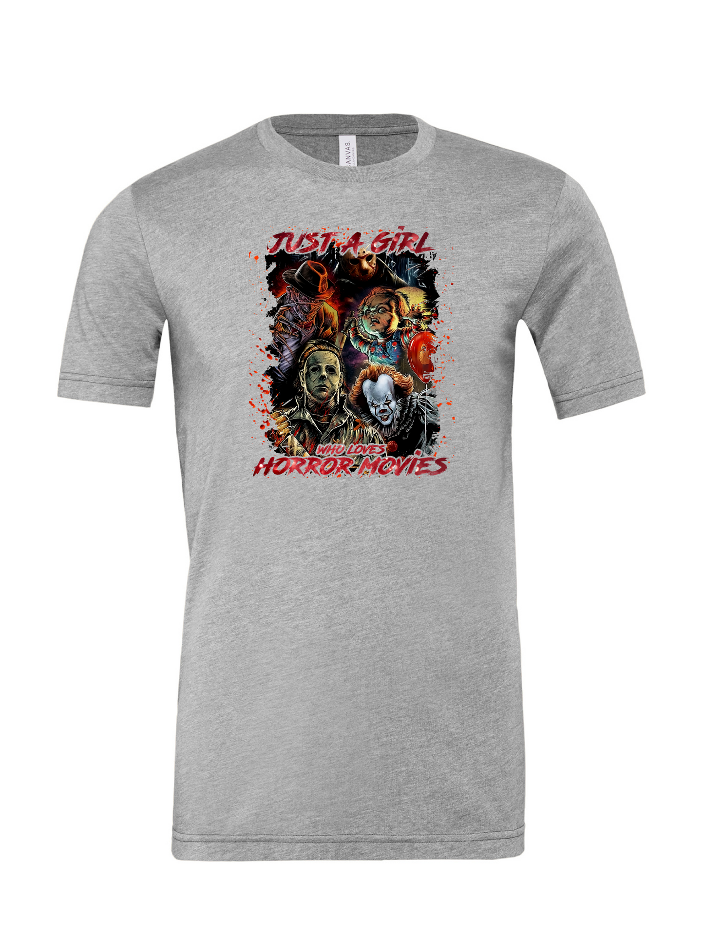 Girl Who Loves Horror Movies T-Shirt