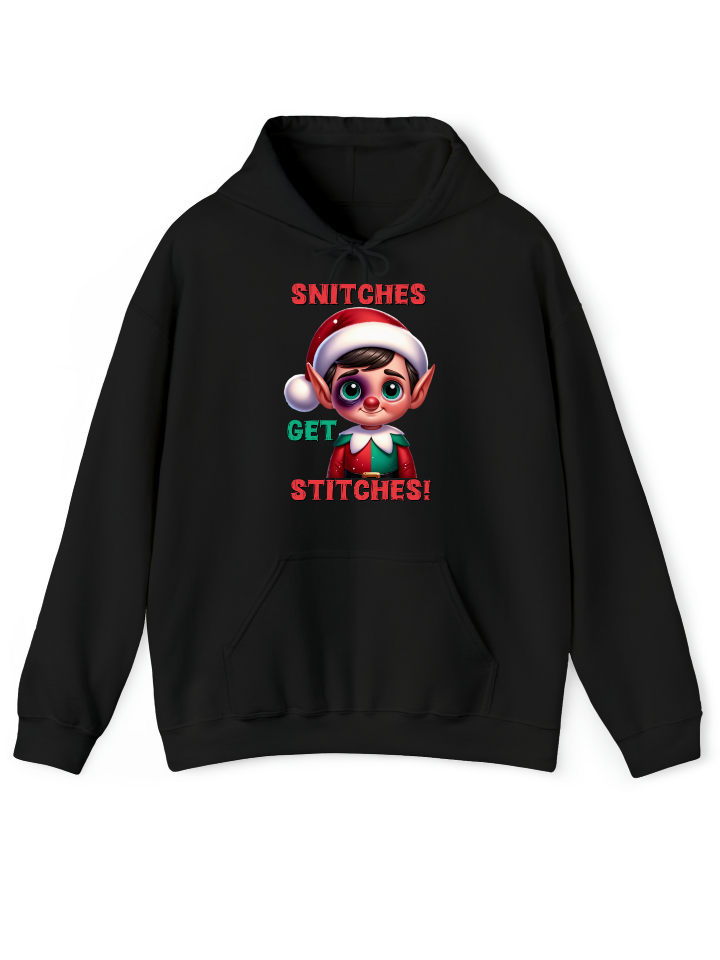 Snitches Get Stitches Elf Crew & Hoodie