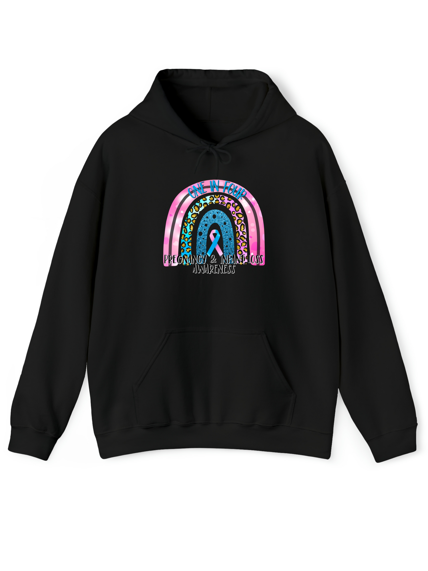 Pregnancy and Infant Loss 1 in 4 Rainbow Hoodie