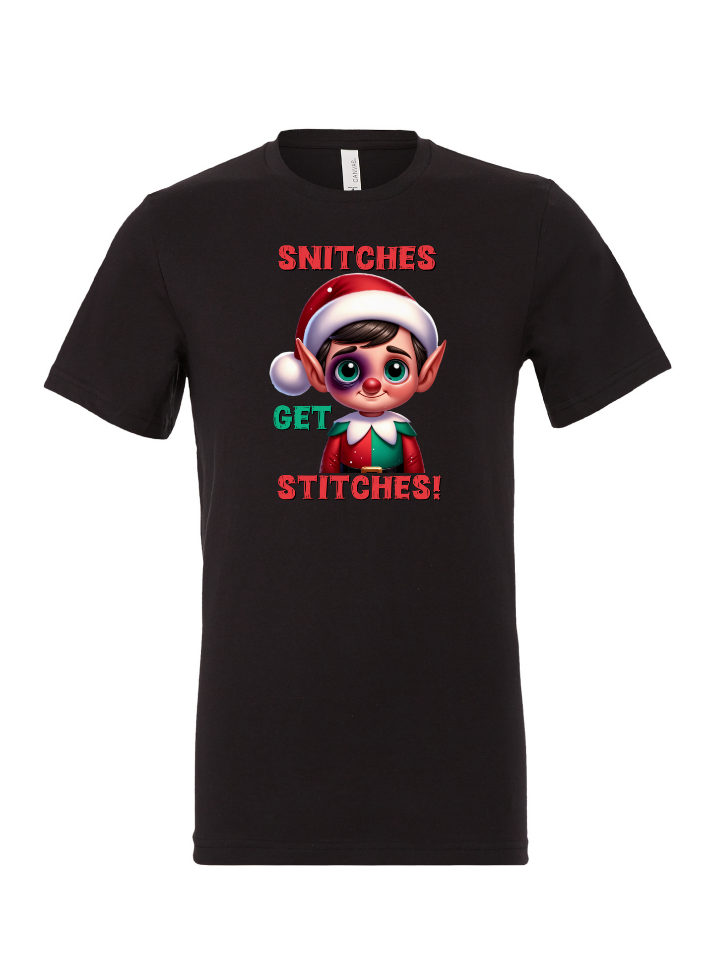 Snitches Get Stitches Elf T-Shirt