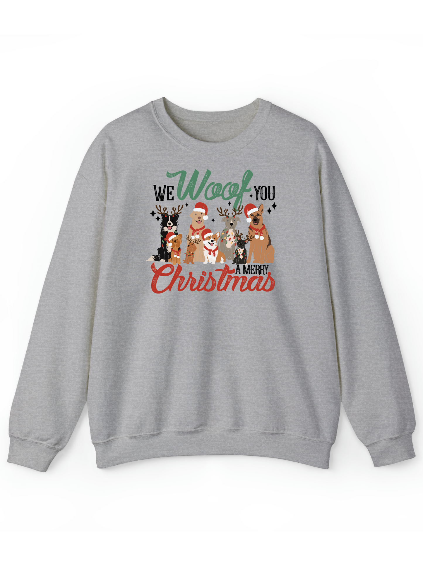 Woof Christmas Crew & Hoodie