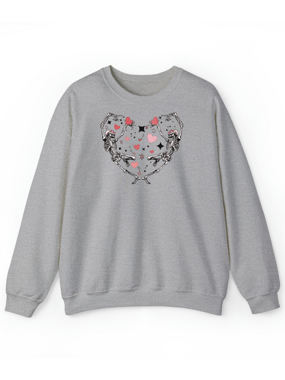 Dancing Skeletons in Love Crew & Hoodie