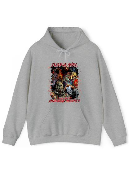 Girl Who Loves Horror Movies Hoodie