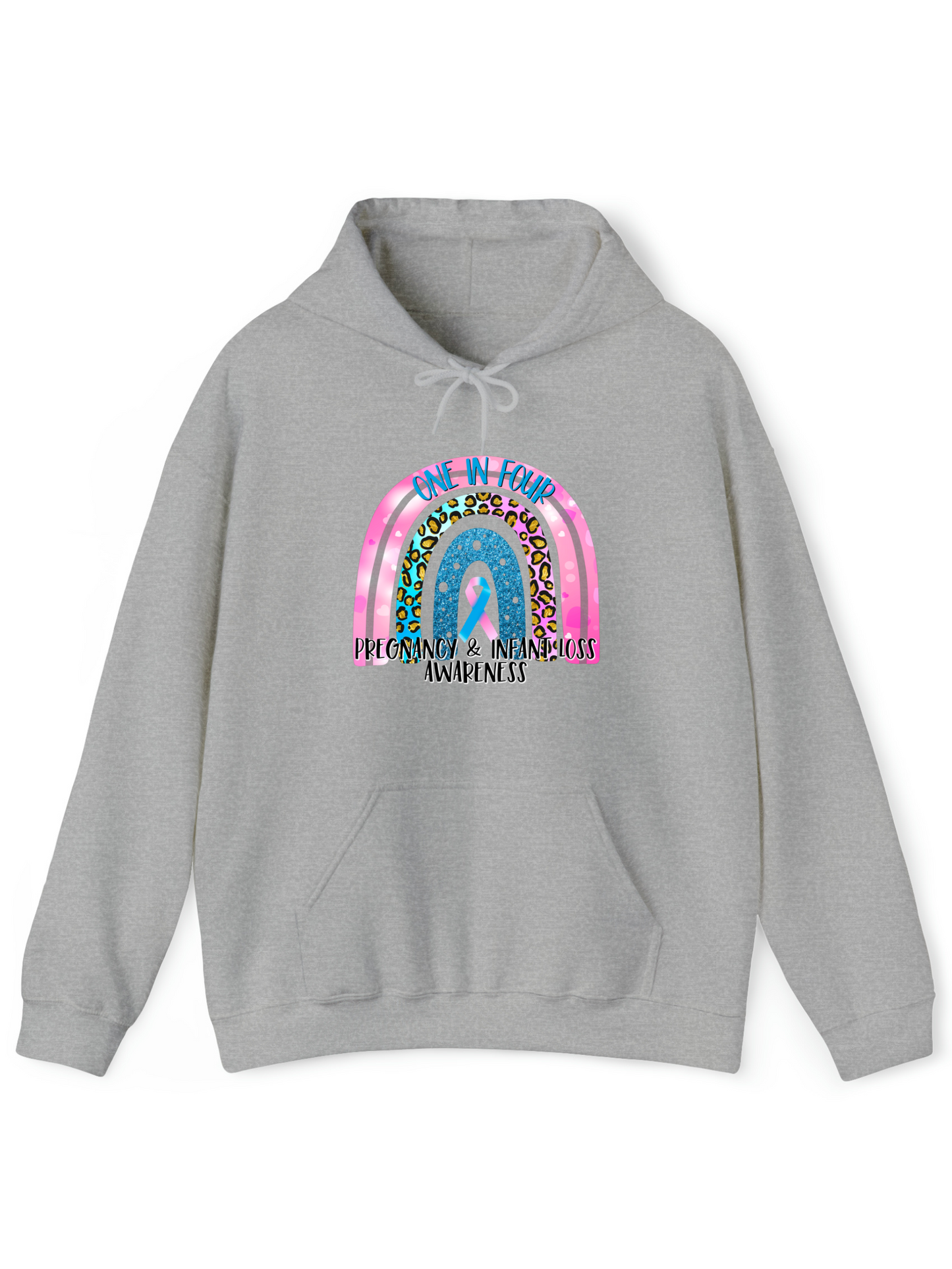 Pregnancy and Infant Loss 1 in 4 Rainbow Hoodie