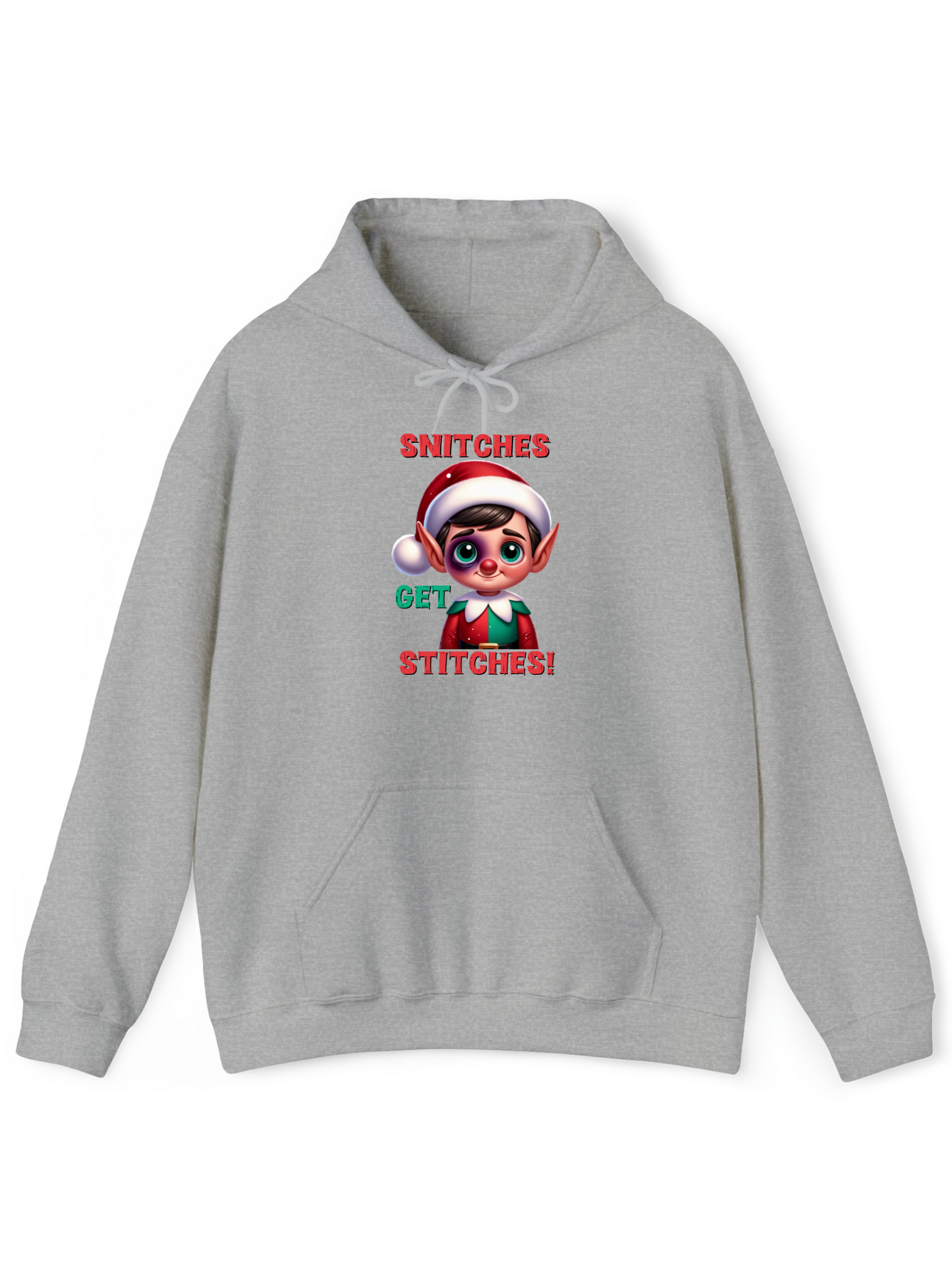 Snitches Get Stitches Elf Crew & Hoodie