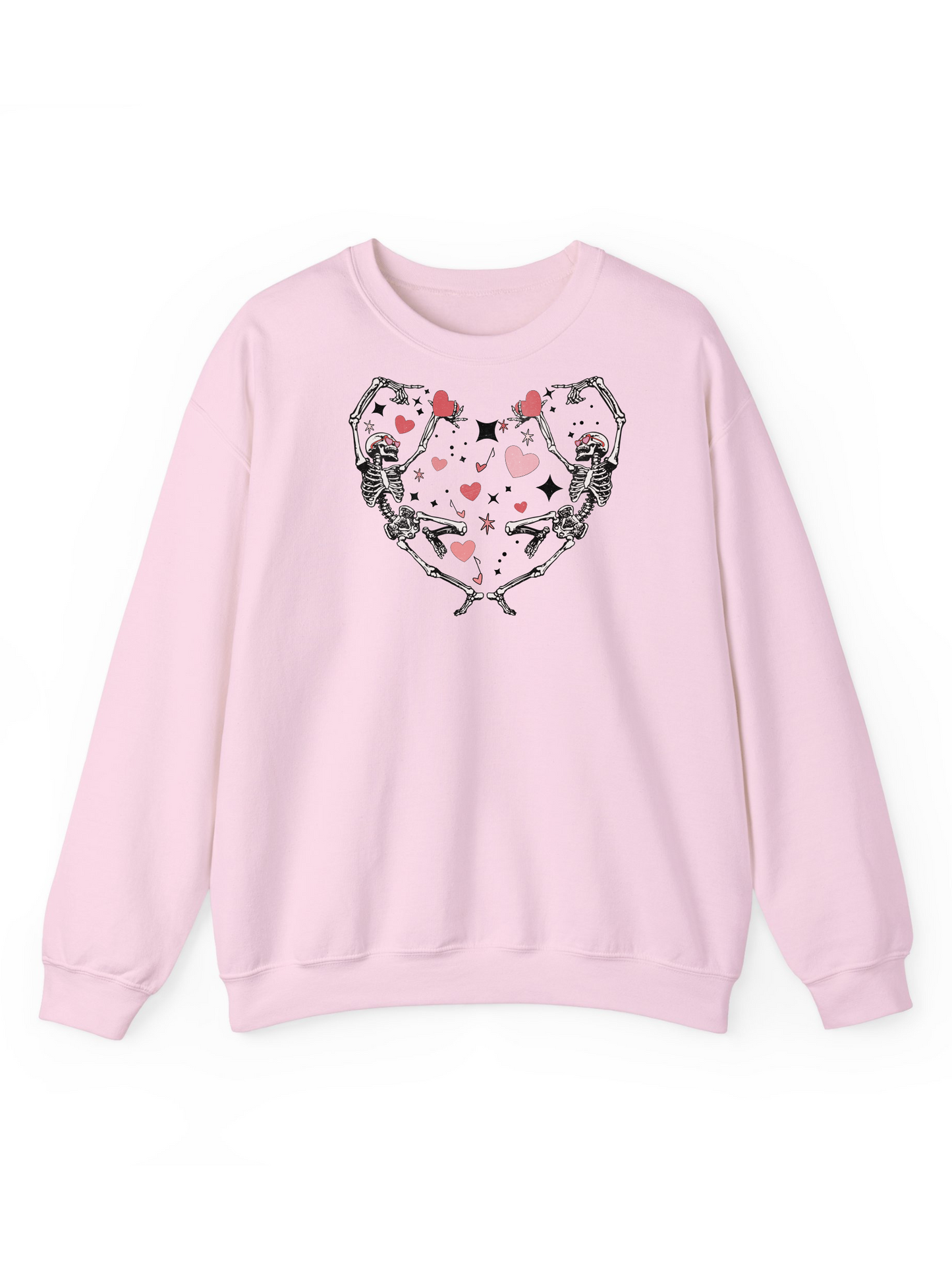 Dancing Skeletons in Love Crew & Hoodie