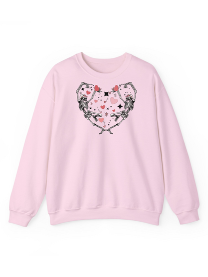 Dancing Skeletons in Love Crew & Hoodie