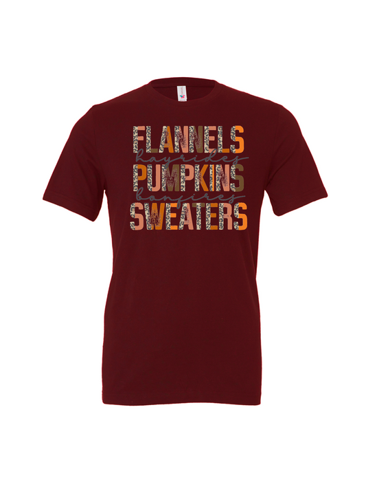 Flannels, Pumpkins & Sweaters T-Shirt