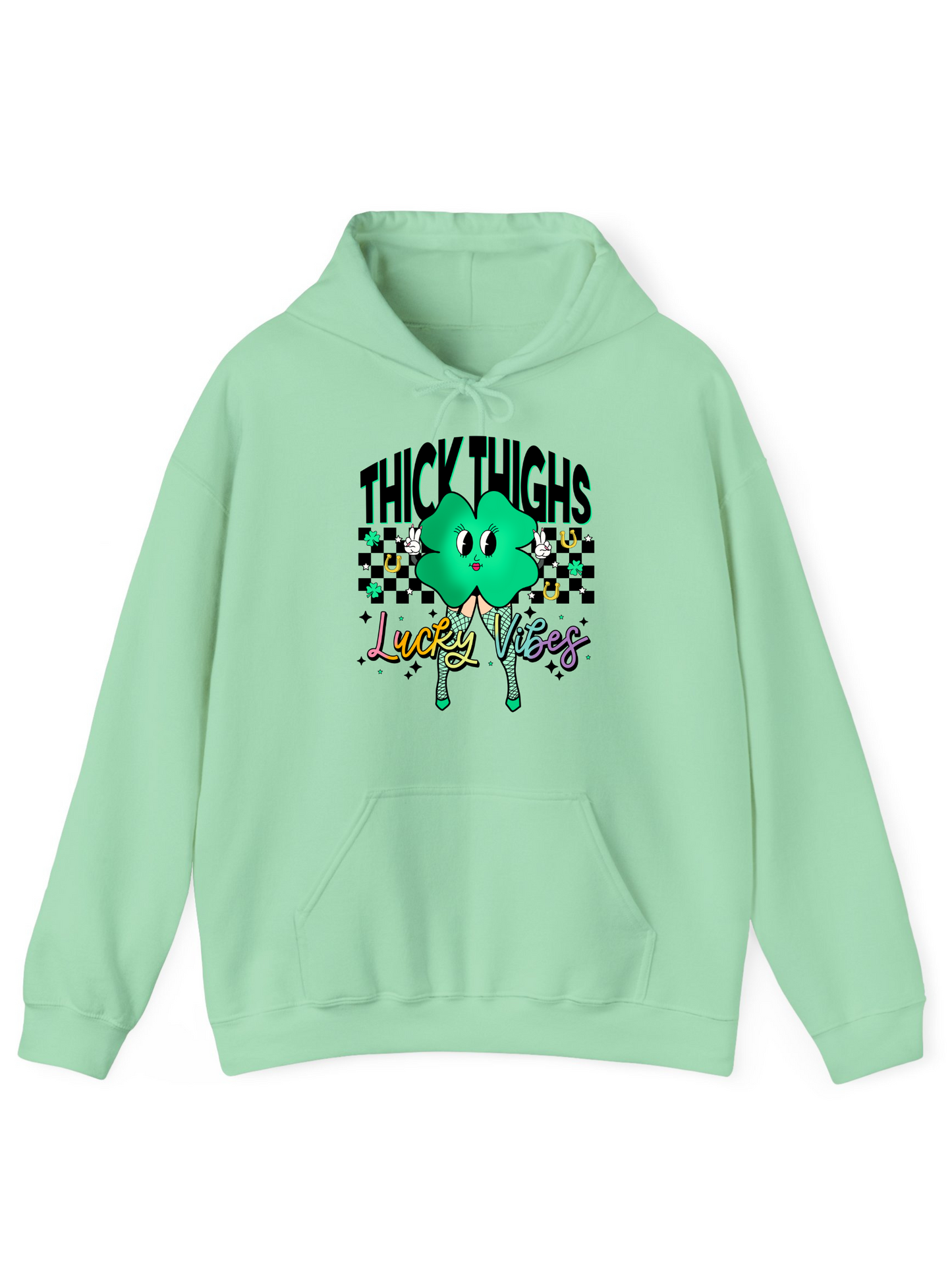 Thick Thighs & Lucky Vibes Crew & Hoodie