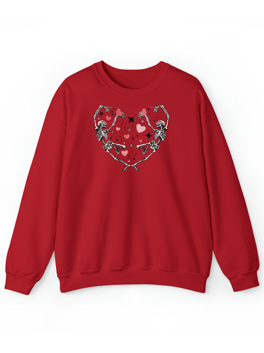 Dancing Skeletons in Love Crew & Hoodie