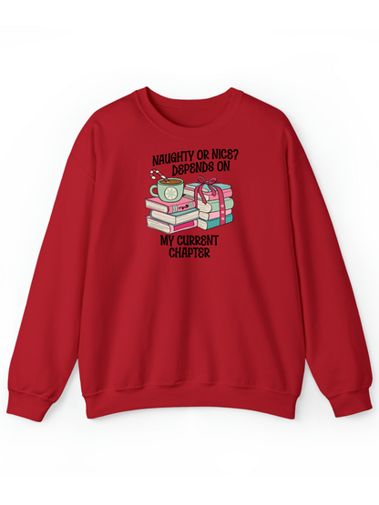 Naughty Or Nice Bookish Crew & Hoodie