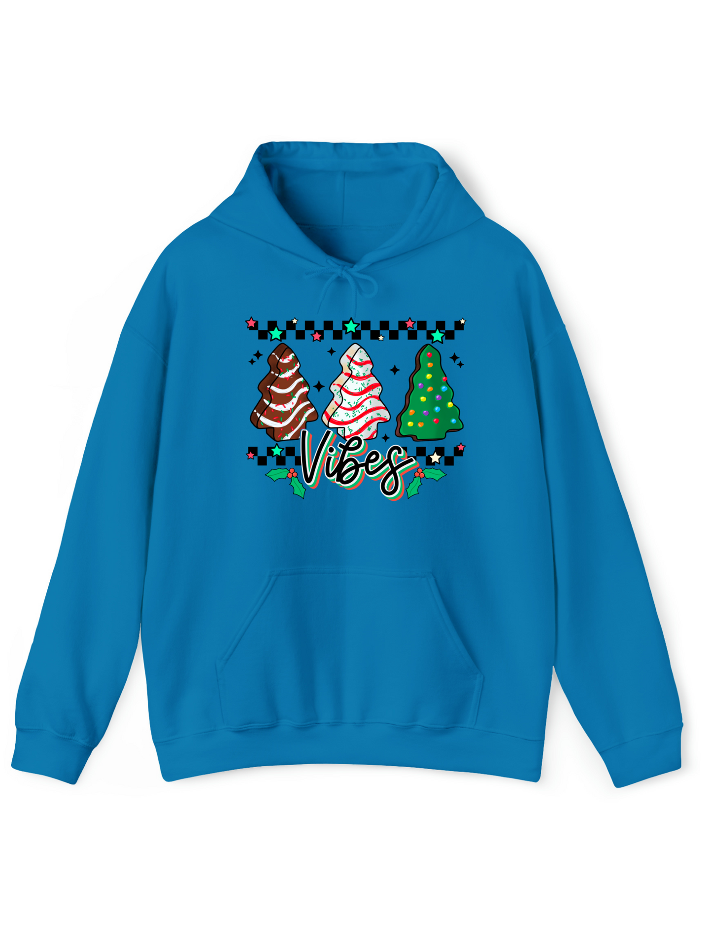 Christmas Tree Vibes Crew & Hoodie