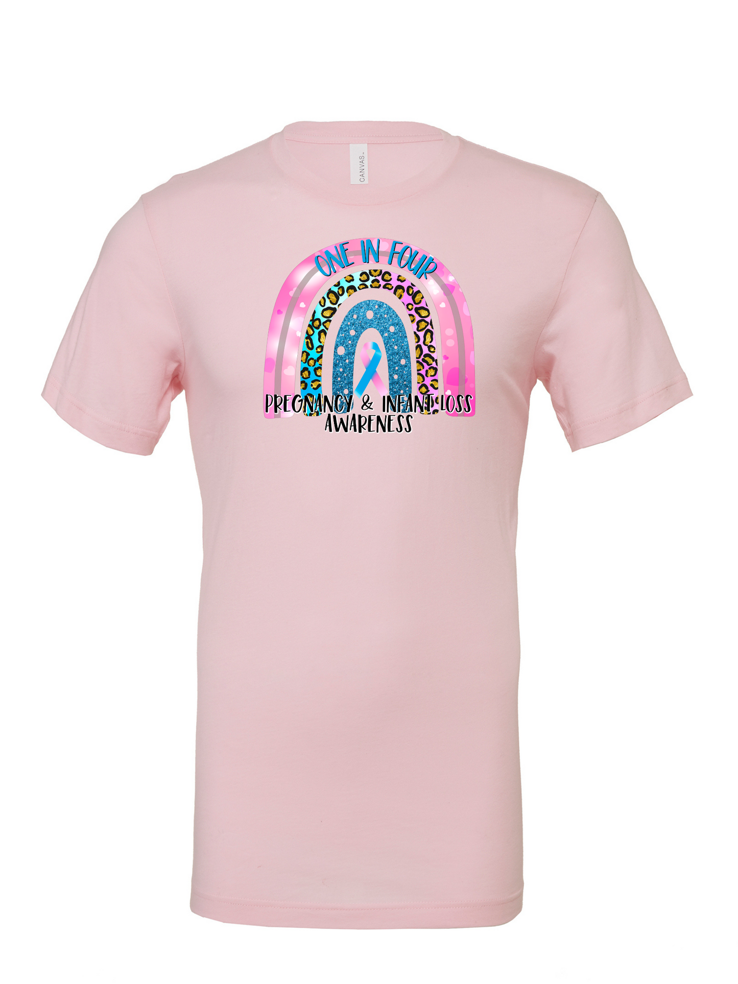 Pregnancy and Infant Loss 1 in 4 Rainbow T-Shirt