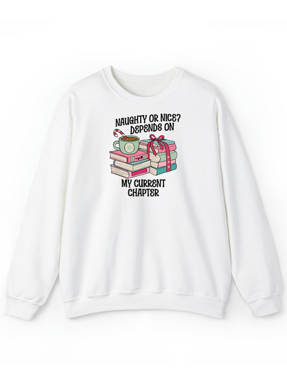 Naughty Or Nice Bookish Crew & Hoodie