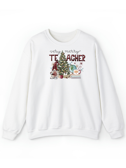 Very Merry Teacher Crew & Hoodie