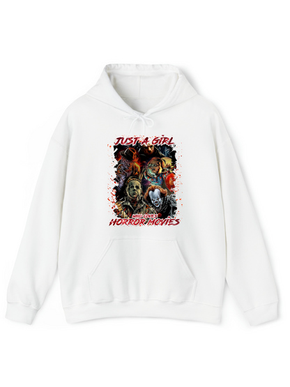 Girl Who Loves Horror Movies Hoodie