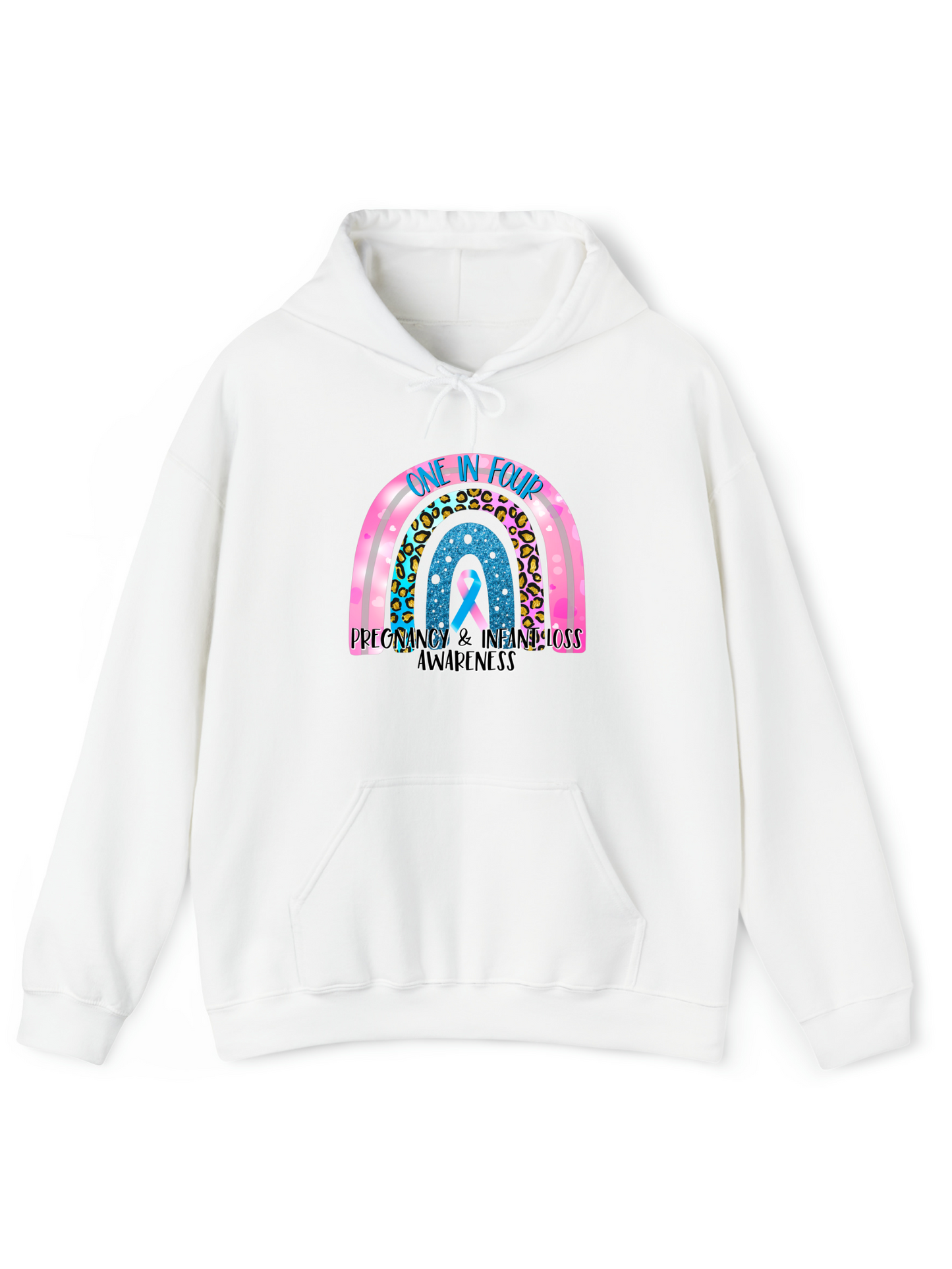 Pregnancy and Infant Loss 1 in 4 Rainbow Hoodie