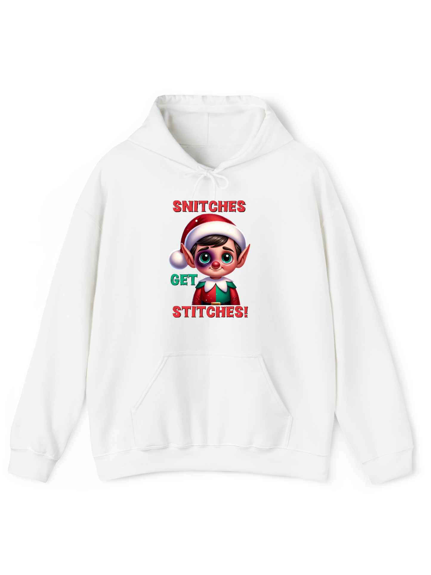 Snitches Get Stitches Elf Crew & Hoodie