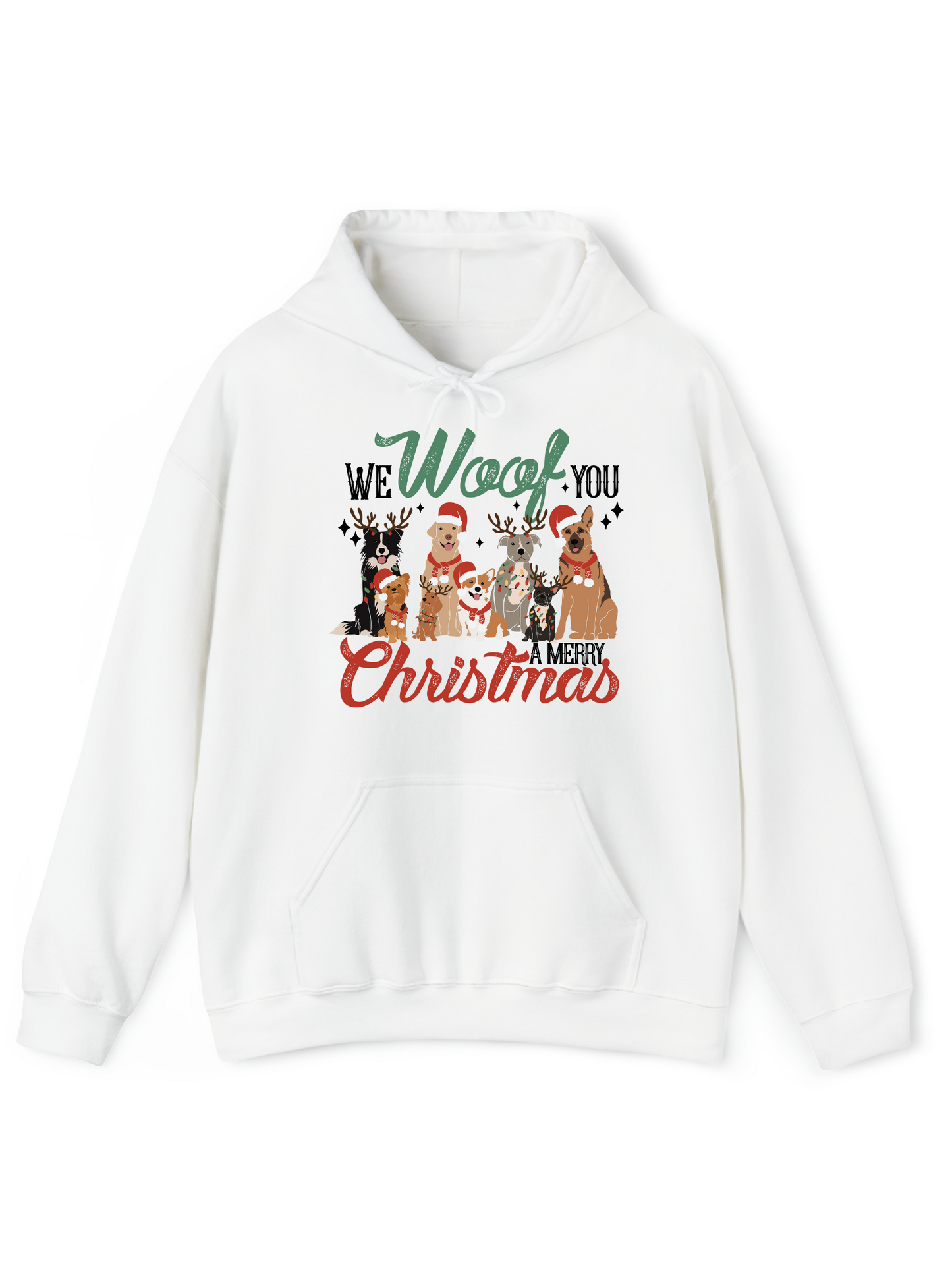 Woof Christmas Crew & Hoodie