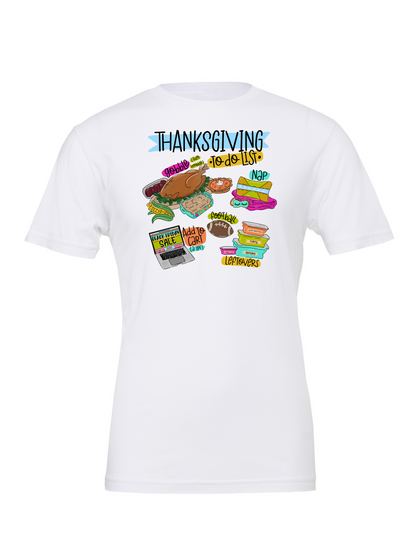 Thanksgiving To-Do List T-Shirt