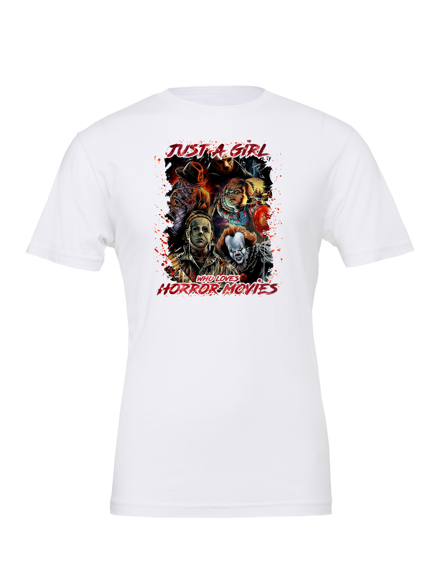 Girl Who Loves Horror Movies T-Shirt