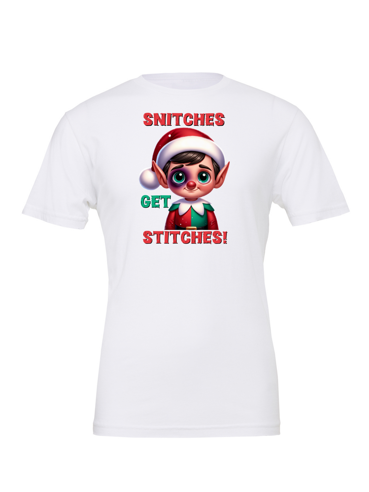 Snitches Get Stitches Elf T-Shirt